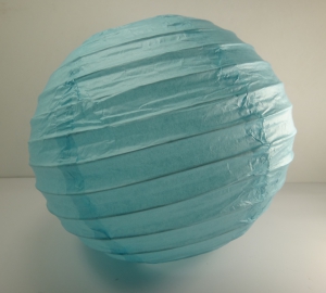 Шар декоративный , светло-голубой , диаметр 15 см.