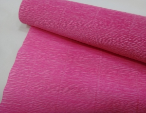 Бумага крепп  (50х250 см)  Цвет 550 розовопомадный- Италия.