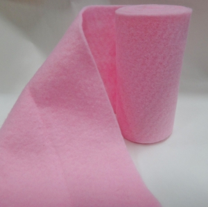 Фетр натуральный-шерсть (500х150х4 мм) розовый.