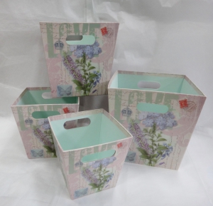 Коробка для цветов  ( комплект 4 шт )
