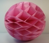 Шар декоративный , соты , розовый , диаметр 20 см.