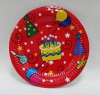 Тарелочка - "День Рождения" диаметр 18,5 см  (комплект 10 шт.)